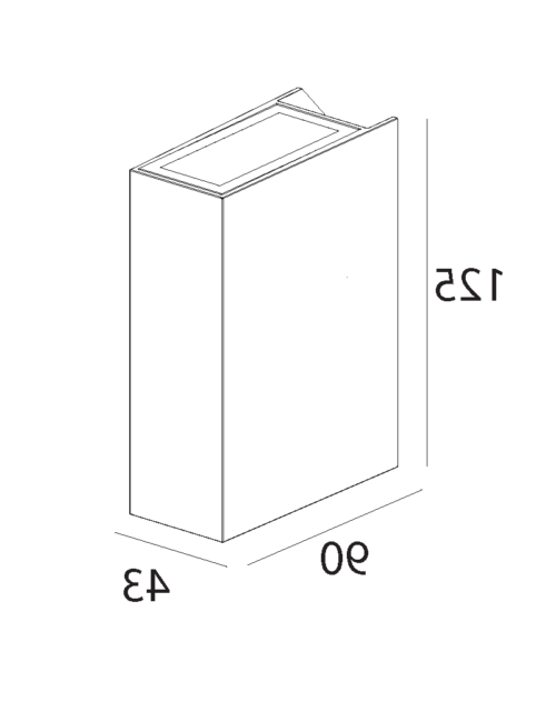 چراغ دیواری LED,COB بیرونی کد H116