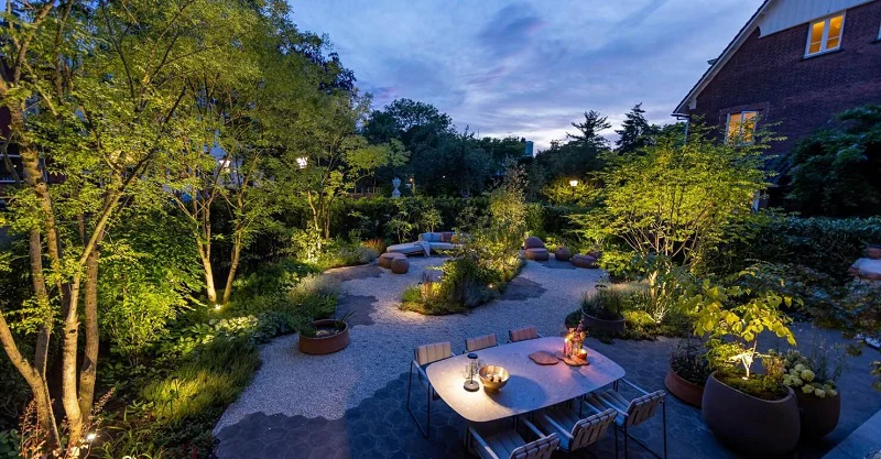 نورپردازی حیاط روش موثر و زیبایی برای بهبود ظاهر و استفاده از فضای باز حیاط است