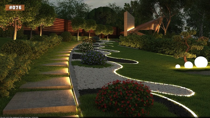 نورپردازی حیاط ویلایی امکان ایجاد فضای جذاب و زیبایی در اطراف خانه را فراهم می‌آورد.
