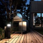 چراغ پایه بلند نور 3000k با 2 عدد پریز کد H163 - Image 2