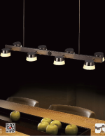 چراغ آویز 8 شعله 24 وات نور 3000k کد C143 - Image 3