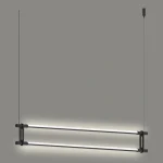 چراغ تیوبی آویز 2 شاخه افقی 10 و 20 وات نور 3000K طول 59 و 114