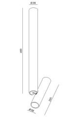 چراغ سقفی 7 وات نور 3000k کد (LC115 (BLK) - LC114 (WHT - Image 5