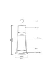 چراغ شارژی دیمیبل 4 وات نور 3000k کد C243 (NKL) – C244 (GLD) – C245 (KHK) – C246 (GRN) - Image 6