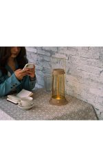 چراغ شارژی دیمیبل 4 وات نور 3000k کد C243 (NKL) – C244 (GLD) – C245 (KHK) – C246 (GRN) - Image 3