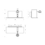 چراغ دیواری 6 وات نور 3000k کد C266 (Right) - Image 2
