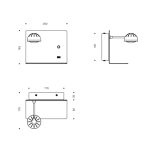 چراغ دیواری 6 وات نور 3000k کد C267 (Left) - Image 2