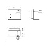 چراغ دیواری 6 وات نور 3000k کد C268 (Right) - Image 2