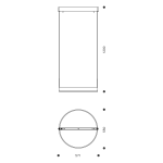 چراغ آویز LED,SMD داخلی کد C70 - Image 3