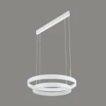 چراغ آویز دو طبقه گرد 53 وات نور 3000k کد  C72-3 (BLK) - C72-2 (WHT) - Image 2