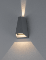 چراغ دیواری بیرونی دو طرفه  6 وات نور 3000K کد H115 (GRY) - H115-1 (WHT) - Image 3