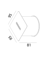 چراغ کنار پله ای بیرونی 3 وات نور 3000K کد H119 - Image 3