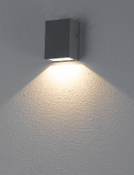 چراغ دیواری بیرونی یک طرفه 3 وات نور 3000K کد H130 (GRY) - H130-1 (WHT) - Image 2