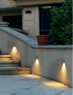 چراغ دیواری بیرونی یک طرفه 3 وات نور 3000K کد H130 (GRY) - H130-1 (WHT) - Image 3