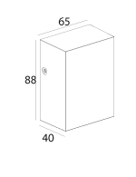 چراغ دیواری بیرونی یک طرفه 3 وات نور 3000K کد H130 (GRY) - H130-1 (WHT) - Image 4
