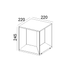 چراغ پایه کوتاه E27 بیرونی کد H139 - Image 3