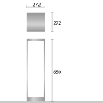 چراغ پایه بلند 15 وات نور 3000k کد H150 - Image 6