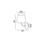 چراغ دیواری بیرونی 7 وات نور 3000K کد H155 (GRY) - H156 (WHT) - Image 5