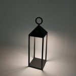 چراغ پارکی پایه کوتاه شارژی 2.2 وات دیمیبل نور 3000k  کد H157 - Image 3