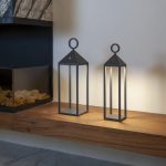 چراغ پارکی پایه کوتاه شارژی 2.2 وات دیمیبل نور 3000k  کد H199 - Image 2