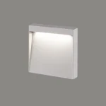 چراغ دیواری بیرونی 4 وات نور 3000K کد H169 (GRY) - H213 (WHT) - Image 2