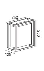 چراغ دیواری بیرونی 7 وات نور 3000K کد H181 - Image 3