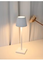 چراغ رومیزی شارژی 2.2 وات نور 3000K کد H183 (WHT) - H184 (BLK) - H 185 (GRY) - Image 3