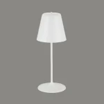 چراغ رومیزی شارژی 2.2 وات نور 3000K کد H188 (BLK & CHRM) - H189 (WHT) - Image 2