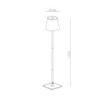 چراغ رومیزی شارژی 4.5 وات نور 3000K کد H194 - Image 4