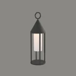 چراغ پارکی پایه کوتاه شارژی 2.2 وات نور 3000k  کد H200