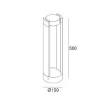 چراغ پایه کوتاه 10 وات نور 3000K کد H202 - Image 4