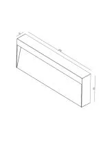 چراغ دیواری بیرونی 9 وات نور 3000K کد  H204 (GRY) - H212 (WHT) - تصویر 3