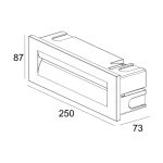 چراغ دیواری بیرونی 8.5 وات نور 3000K کد H210 (BLK) - H211 (WHT) - Image 4