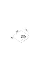 چراغ دیواری بیرونی 4.5 وات نور 3000K کد LC136 - Image 3