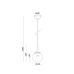 چراغ آویز 6 وات نور 3000k کد  LC173 - Image 2