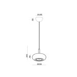 چراغ آویز 15 وات نور 3000k کد LC174 - Image 2