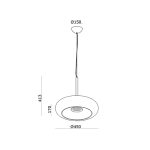 چراغ آویز 30 وات نور 3000k کد LC176 - Image 3