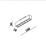 چراغ مولتی ترک لیزر بلید 48 ولت 4 وات نور 3000K کد LC189 - Image 9