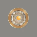 چراغ سقفی بدون لبه 12 وات نور 3000K کد N1019 (BLK/WHT/BRSS) - Image 5