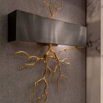 چراغ دیواری کلاسیک دو شعله با سرپیچ شمعی E14 کد N2006 - Image 2