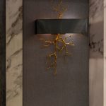 چراغ دیواری کلاسیک دو شعله با سرپیچ شمعی E14 کد N2006 - Image 3