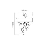 چراغ دیواری کلاسیک دو شعله با سرپیچ شمعی E14 کد N2006 - Image 5