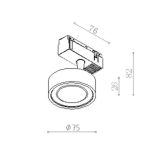 چراغ مگنتی 13 وات لنز 38 درجه نور 3000k کد T190 - Image 6