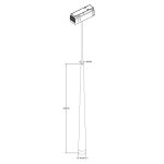 چراغ آویز مگنتی 7 وات لنز 56 نور 3000K کد T294 (WHT) - T295 (BLK) - Image 2