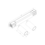 چراغ مگنتی اسپات 13 وات زاویه تابش 36 نور 3000K کد T314 (BLK) - T313 (WHT) - Image 2