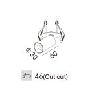 سقفی توکار متحرک 7 وات نور 3000K لنز °36 کد T361 - Image 2