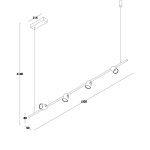 چراغ آویز 22 وات نور 3000K کد LC178 - Image 4