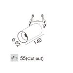 سقفی توکار متحرک 18 وات نور 3000K لنز °30 کد T362 - Image 2