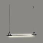 چراغ تیوبی آویز 2 شاخه افقی 10 و 20 وات نور 3000K طول 59 و 114